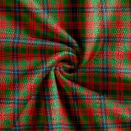 Scottish Fulton 1999 Ancient Clan Crest Tartan V neck Knitted Fleece Cardigans