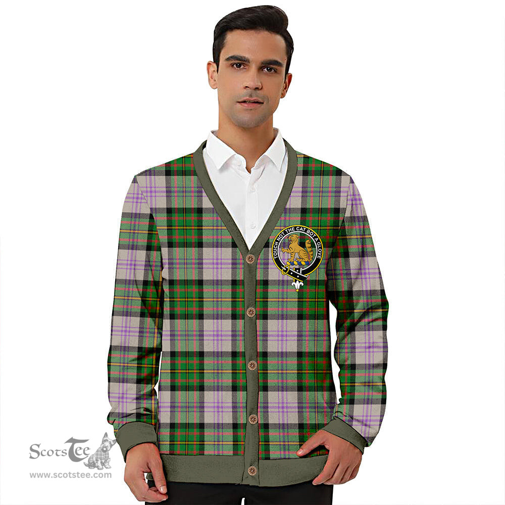 Scottish Firth of Tay (Gillies Dress) Ancient Clan Crest Tartan V neck Knitted Fleece Cardigans