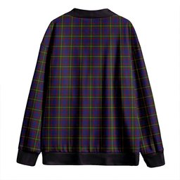 Scottish Durie Clan Crest Tartan V neck Knitted Fleece Cardigans