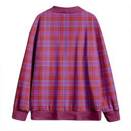 Scottish Fraser of Reelig Ancient Clan Crest Tartan V neck Knitted Fleece Cardigans