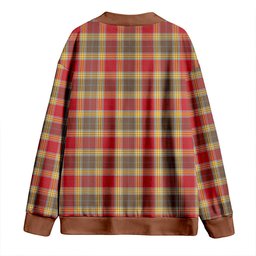 Scottish Gibson (Gibbs) Weathered Clan Crest Tartan V neck Knitted Fleece Cardigans