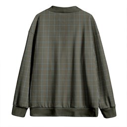 Scottish Haig Check Clan Crest Tartan V neck Knitted Fleece Cardigans