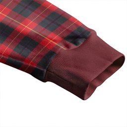 Scottish Douglas of Roxburgh Weathered Clan Crest Tartan V neck Knitted Fleece Cardigans