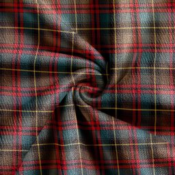 Scottish Deas Weathered Clan Crest Tartan V neck Knitted Fleece Cardigans