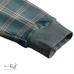 Scottish Crichton (Creighton) Weathered Clan Crest Tartan V neck Knitted Fleece Cardigans