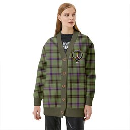 Scottish Henderson (MacKendrick) Weathered Clan Crest Tartan V neck Knitted Fleece Cardigans