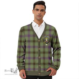 Scottish Henderson (MacKendrick) Weathered Clan Crest Tartan V neck Knitted Fleece Cardigans