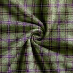 Scottish Henderson Weathered Clan Crest Tartan V neck Knitted Fleece Cardigans