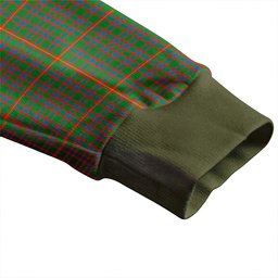 Scottish Hall Ancient Clan Crest Tartan V neck Knitted Fleece Cardigans