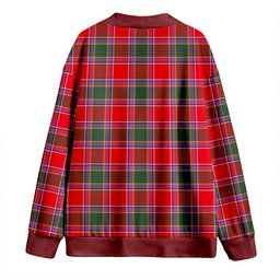 Scottish Gordon of Abergeldie Modern Clan Crest Tartan V neck Knitted Fleece Cardigans