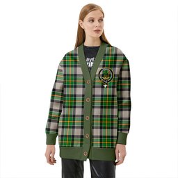 Scottish Hamilton of Brandon Ancient Clan Crest Tartan V neck Knitted Fleece Cardigans