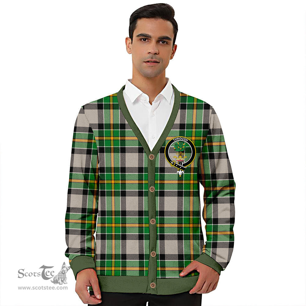 Scottish Hamilton of Brandon Ancient Clan Crest Tartan V neck Knitted Fleece Cardigans