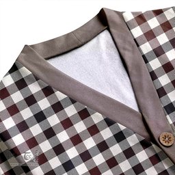 Scottish Hogg Modern Clan Crest Tartan V neck Knitted Fleece Cardigans