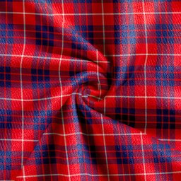 Scottish Hamilton Modern Clan Crest Tartan V neck Knitted Fleece Cardigans