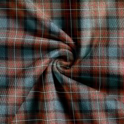 Scottish Ferguson Weathered Clan Crest Tartan V neck Knitted Fleece Cardigans
