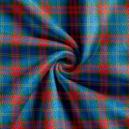 Scottish Harvey Ancient Clan Crest Tartan V neck Knitted Fleece Cardigans