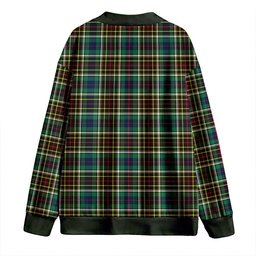 Scottish Hislop #2 Modern Clan Crest Tartan V neck Knitted Fleece Cardigans