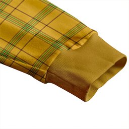 Scottish Houston Clan Crest Tartan V neck Knitted Fleece Cardigans