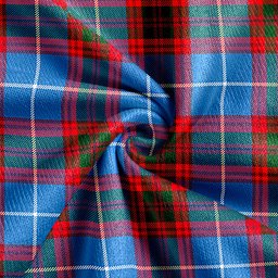 Scottish Dalmahoy Clan Crest Tartan V neck Knitted Fleece Cardigans