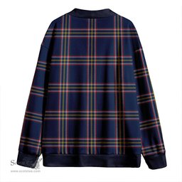 Scottish Crichton (Creighton) Modern Clan Crest Tartan V neck Knitted Fleece Cardigans