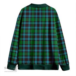 Scottish Hunter of Peebleshire Ancient Clan Crest Tartan V neck Knitted Fleece Cardigans