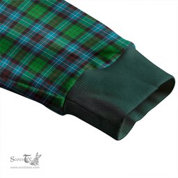 Scottish Hunter of Peebleshire Ancient Clan Crest Tartan V neck Knitted Fleece Cardigans