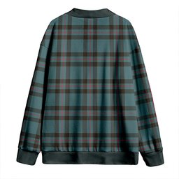 Scottish Elliot (Ellot) Weathered Clan Crest Tartan V neck Knitted Fleece Cardigans