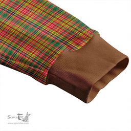 Scottish Drummond of Strathallan Weathered Clan Crest Tartan V neck Knitted Fleece Cardigans