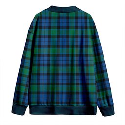 Scottish Graham of Menteith Modern Clan Crest Tartan V neck Knitted Fleece Cardigans