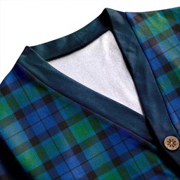 Scottish Graham of Menteith Modern Clan Crest Tartan V neck Knitted Fleece Cardigans