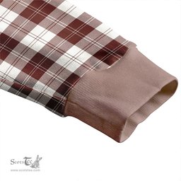 Scottish Erskine Green Clan Crest Tartan V neck Knitted Fleece Cardigans