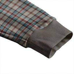 Scottish Dinwoodie Weathered Clan Crest Tartan V neck Knitted Fleece Cardigans
