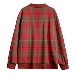 Scottish Cumming (MacAulay #2) Weathered Clan Crest Tartan V neck Knitted Fleece Cardigans