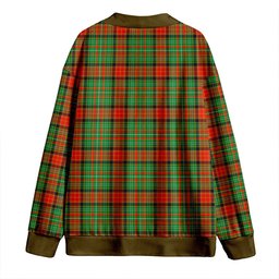 Scottish Dalrymple of Castleton #2 Ancient Clan Crest Tartan V neck Knitted Fleece Cardigans
