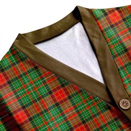 Scottish Dalrymple of Castleton #2 Ancient Clan Crest Tartan V neck Knitted Fleece Cardigans