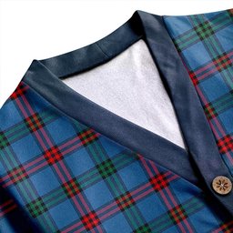 Scottish Eglinton District (Montgomery of Ayrshire) Ancient Clan Crest Tartan V neck Knitted Fleece Cardigans