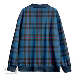 Scottish Elliot (Ellot) Modern Clan Crest Tartan V neck Knitted Fleece Cardigans
