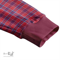 Scottish Fraser of Reelig Weathered Clan Crest Tartan V neck Knitted Fleece Cardigans