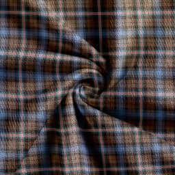 Scottish Gammell Weathered Clan Crest Tartan V neck Knitted Fleece Cardigans