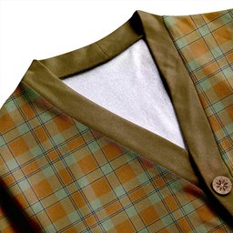 Scottish Donachie of Brockloch Hunting Ancient Clan Crest Tartan V neck Knitted Fleece Cardigans