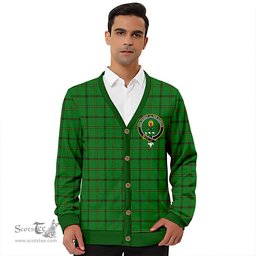 Scottish Don (Tribe of Mar) Clan Crest Tartan V neck Knitted Fleece Cardigans