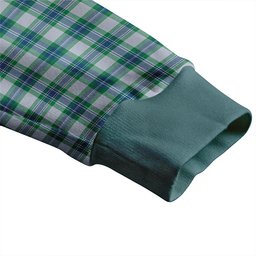 Scottish Fraser Arisaid Green Clan Crest Tartan V neck Knitted Fleece Cardigans