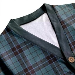 Scottish Innes (Georgina) Clan Crest Tartan V neck Knitted Fleece Cardigans