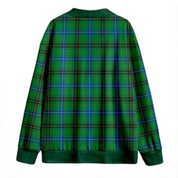 Scottish Henderson (MacKendrick) Modern Clan Crest Tartan V neck Knitted Fleece Cardigans