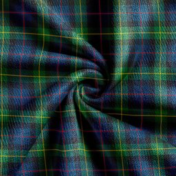 Scottish Huntly Gordon Gathering 2000 Modern Clan Crest Tartan V neck Knitted Fleece Cardigans