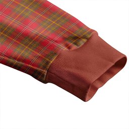 Scottish Leask Weathered Clan Crest Tartan V neck Knitted Fleece Cardigans
