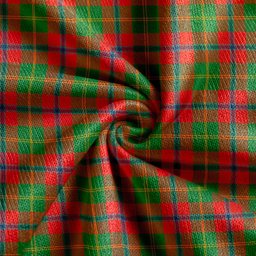 Scottish Hutcheson Ancient Clan Crest Tartan V neck Knitted Fleece Cardigans