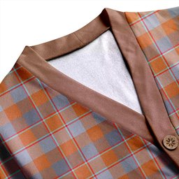 Scottish Jardine of Castlemilk Ancient Clan Crest Tartan V neck Knitted Fleece Cardigans