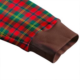 Scottish Hutcheson Modern Clan Crest Tartan V neck Knitted Fleece Cardigans