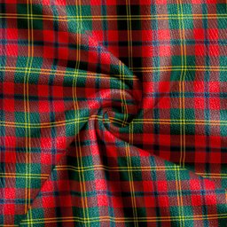 Scottish Hutcheson Modern Clan Crest Tartan V neck Knitted Fleece Cardigans